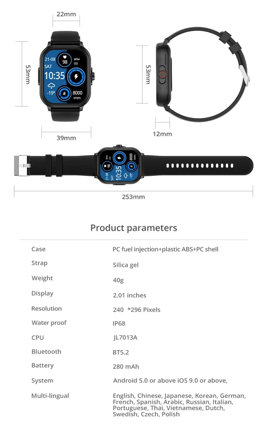 Smart Watches for Sale | Colmi C63 Pink Smart Watch - Smart Watch South Africa