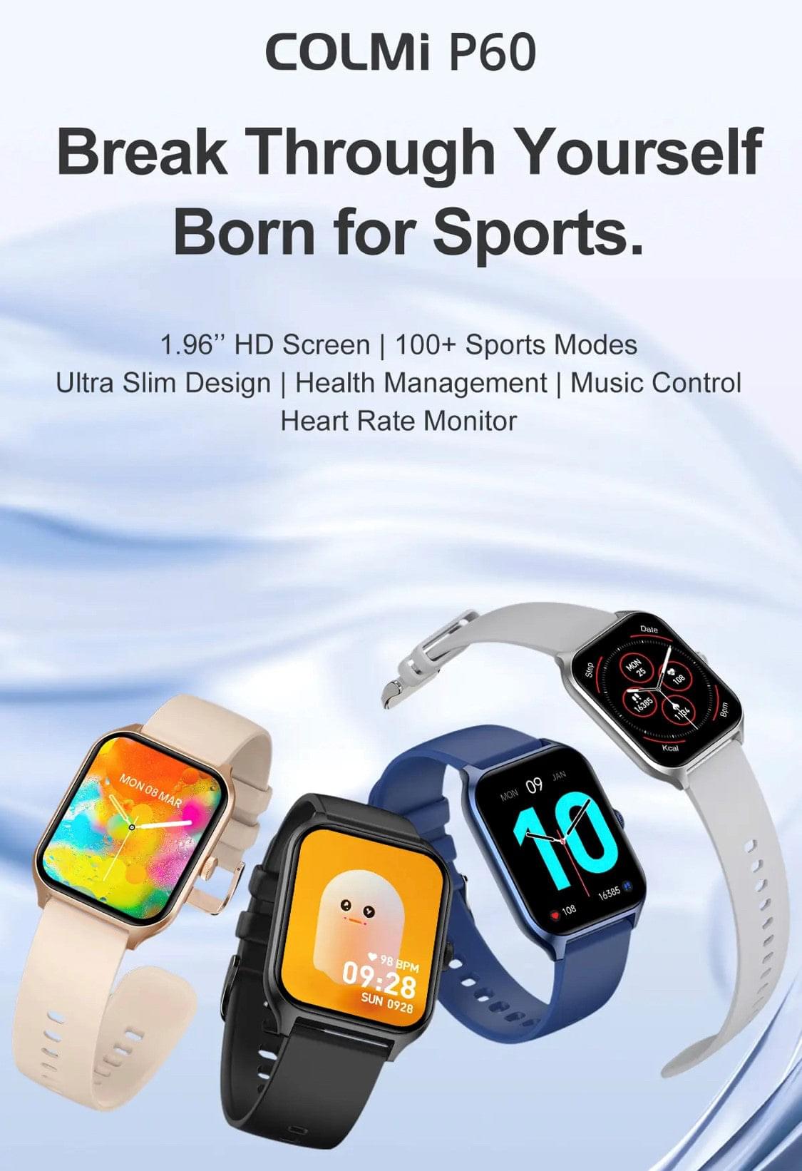 Colmi P60 Silver Smart Watch South Africa 