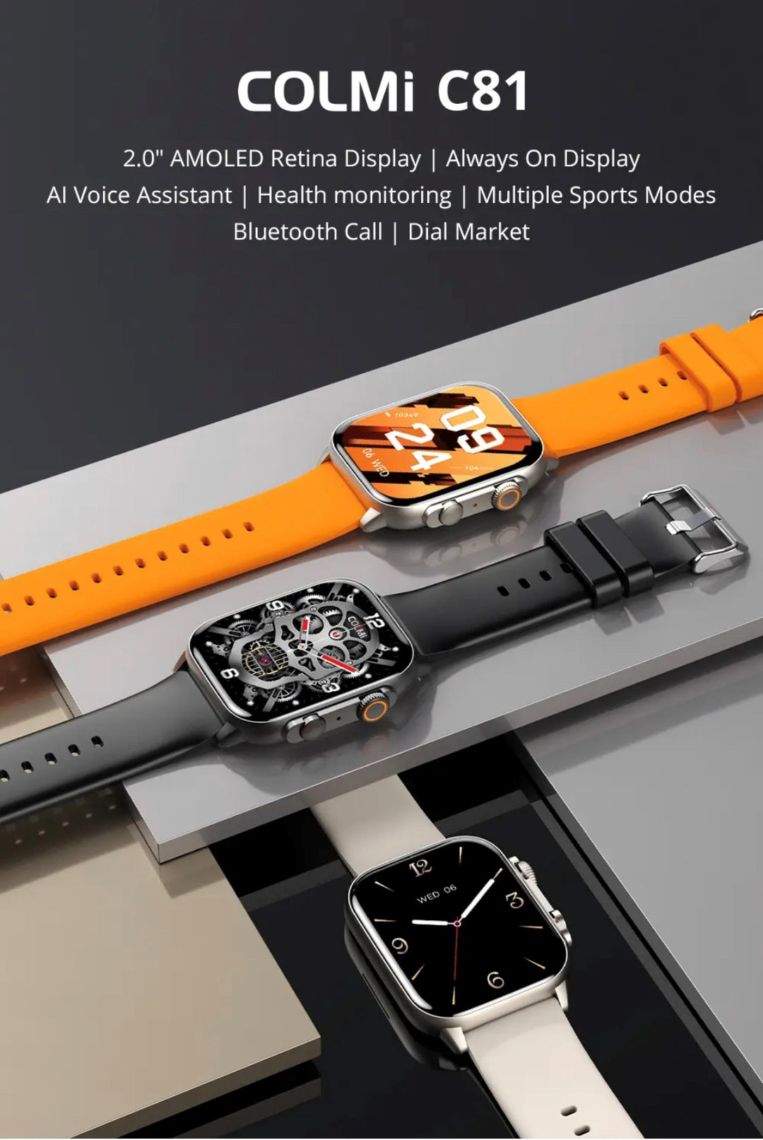 Colmi C81 Gold | Best Watch Brands | Smart Watch South Africa