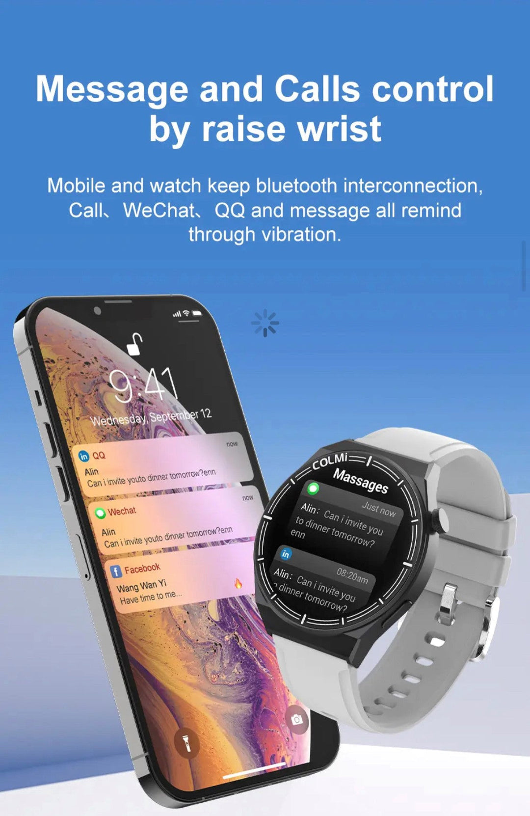  Luxury Watches | Colmi Ci11 Blue Smart Watch - Smart Watch South Africa
