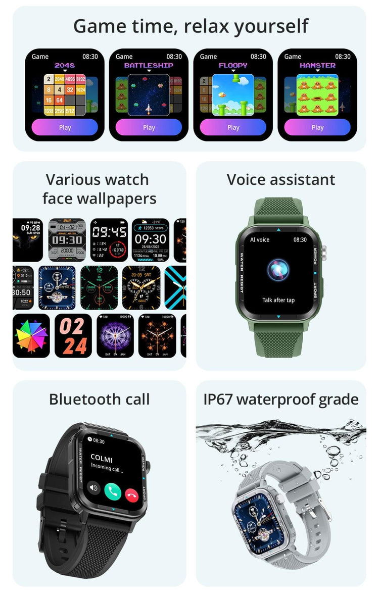 Colmi M41 Silver Smart Watch South Africa