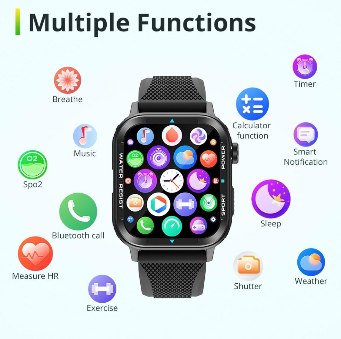 Colmi M41 Black Smart Watch South Africa 