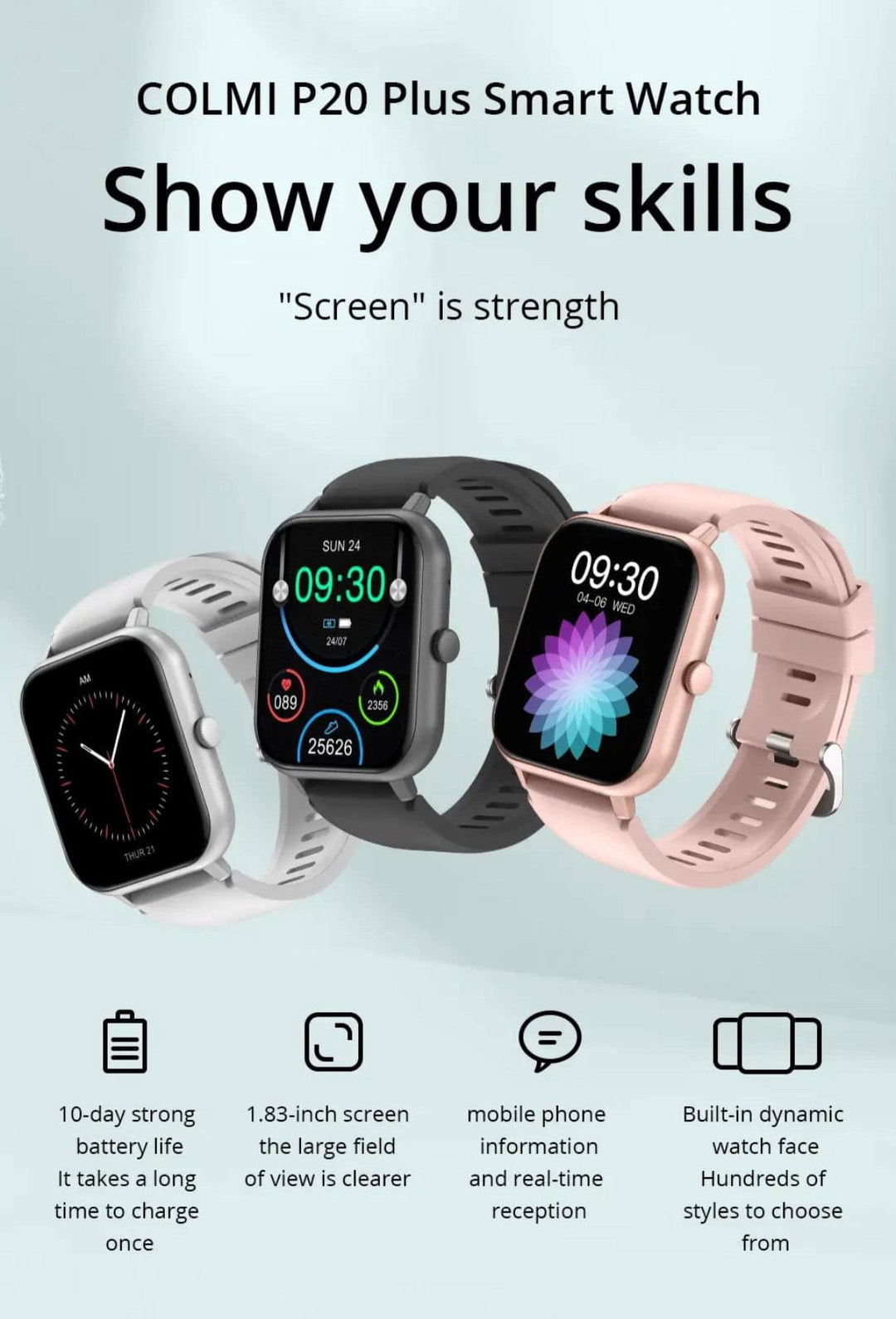 Colmi P30 Silver Smart Watch South Africa