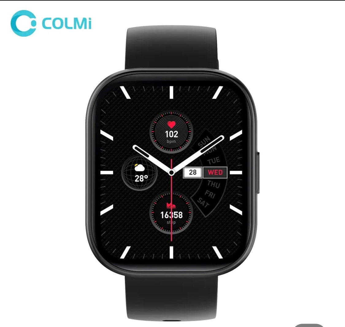 Exclusive Offer Colmi P68 Black Smartwatch – Smart Watch SA