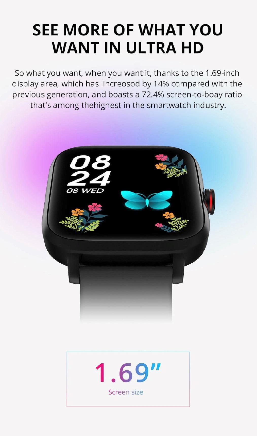 COLMI P8 MAX With BT Call Black Smart Watch South Africa