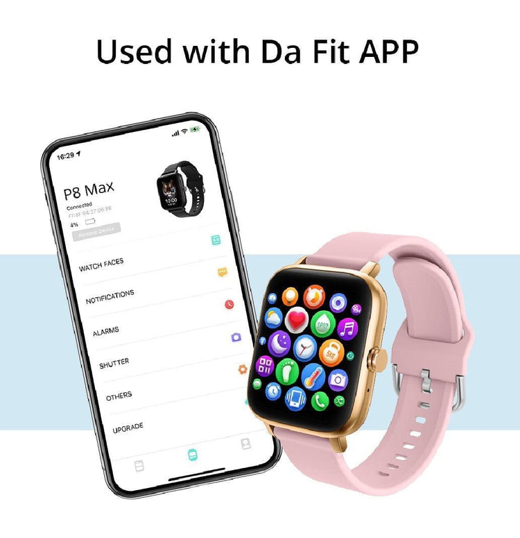 COLMI P8 MAX With BT Call Gold Pink Smart Watch South Africa