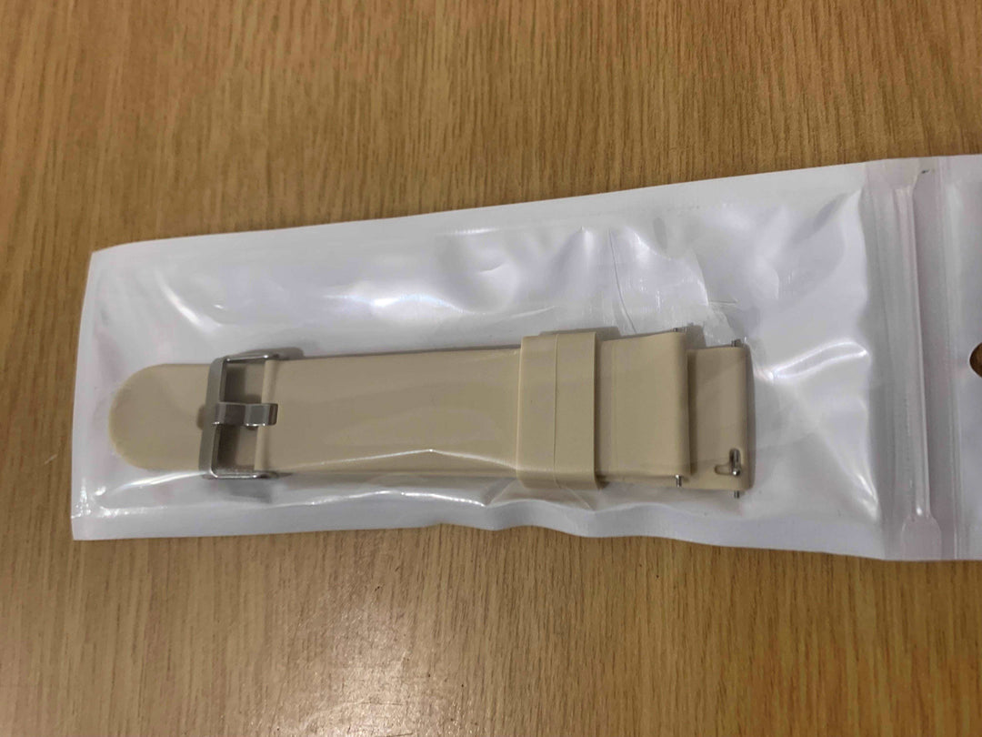 Stay comfortable with the beige silicone soft strap from Smart Watch South Africa