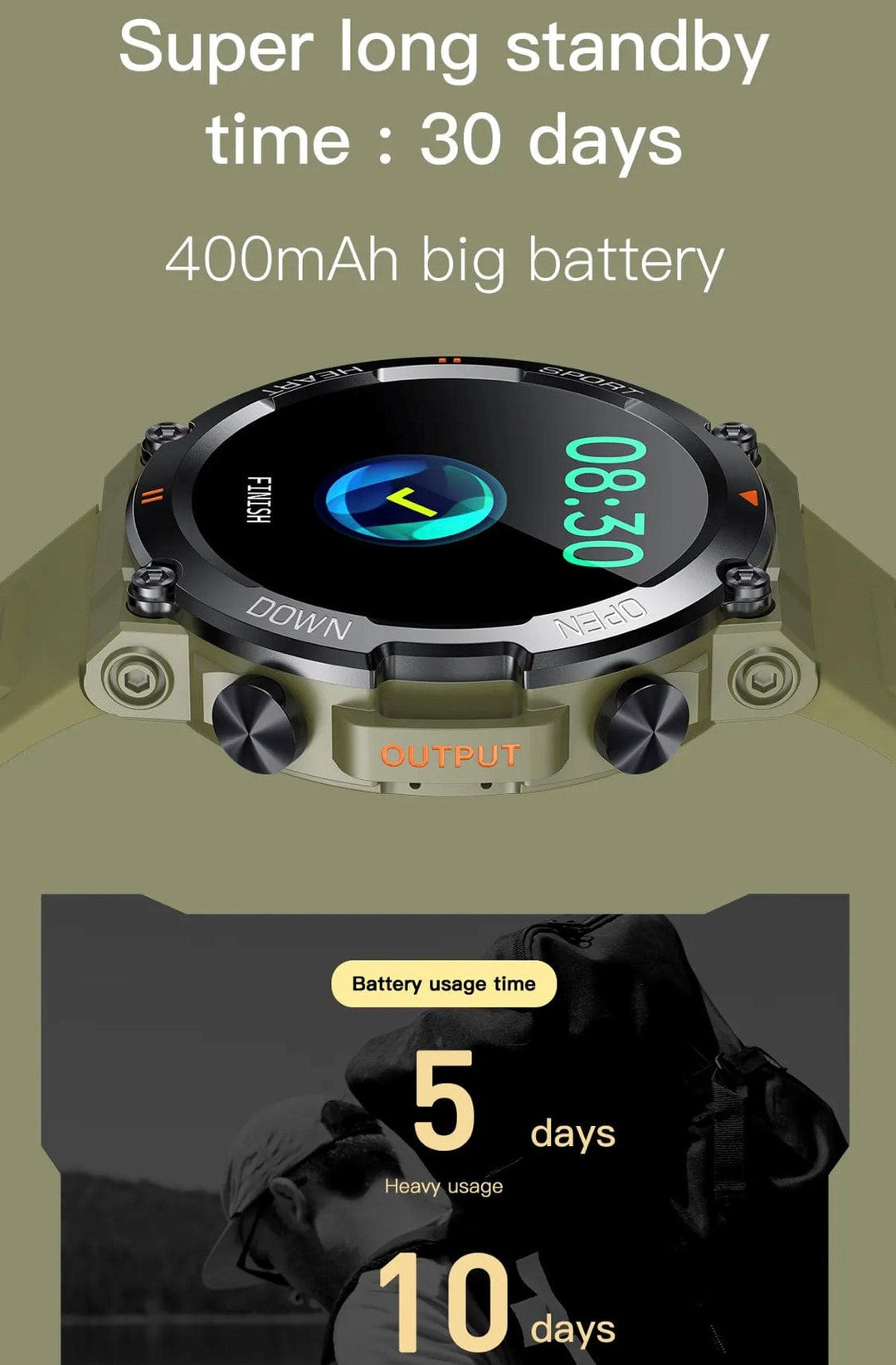 Smart Watch South Africa Smart Watch Black SENBONO K56 Black