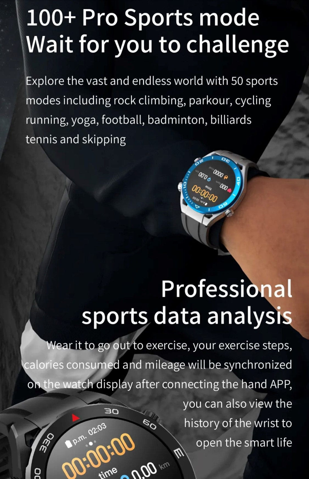 Smart Watch South Africa Smart Watch Black SENBONO SK4 Black
