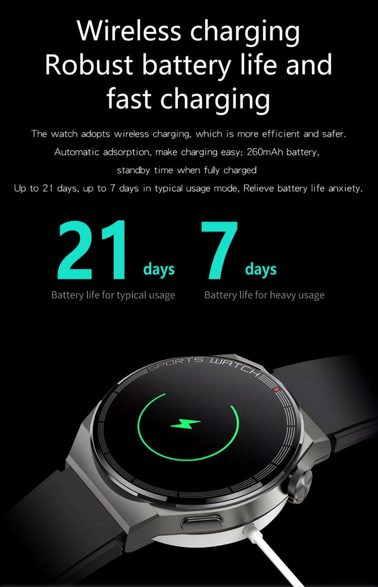 Smartoby Black Smart Watch with extra leather Straps - Smart Watch SA