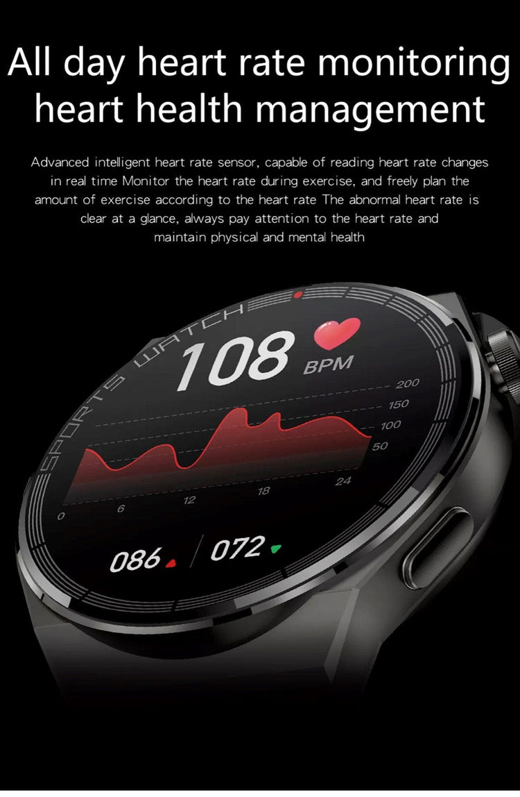 Smartoby Black Smart Watch with extra leather Straps - Smart Watch SA