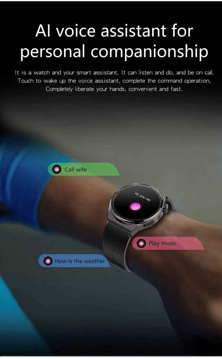 Smartoby Black Smart Watch with extra leather Straps - Smart Watch SA