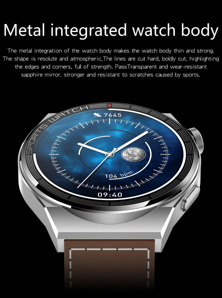Smartoby Black Smart Watch with extra leather Straps - Smart Watch SA