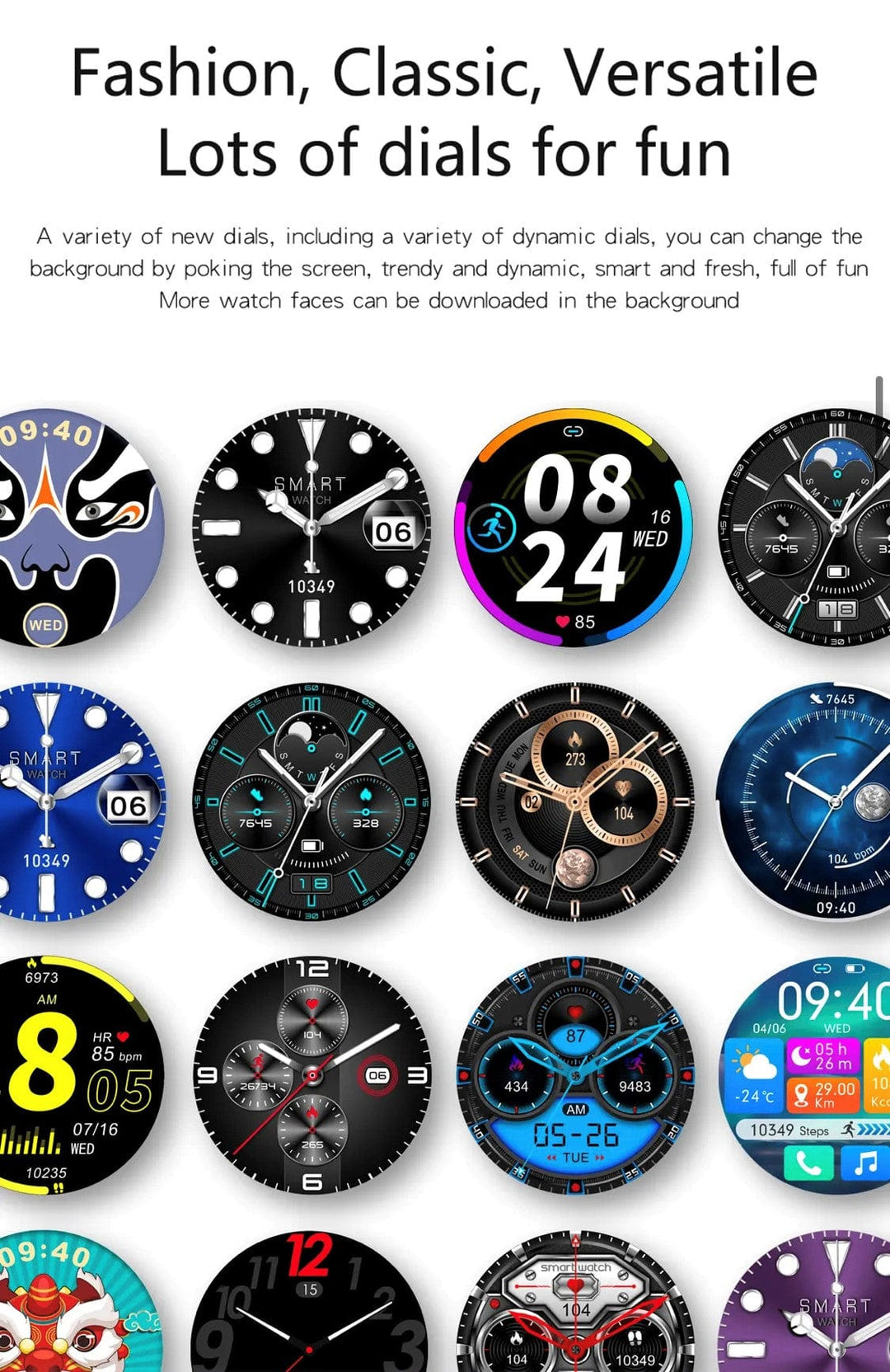 Smartoby Black Smart Watch with extra leather Straps - Smart Watch SA