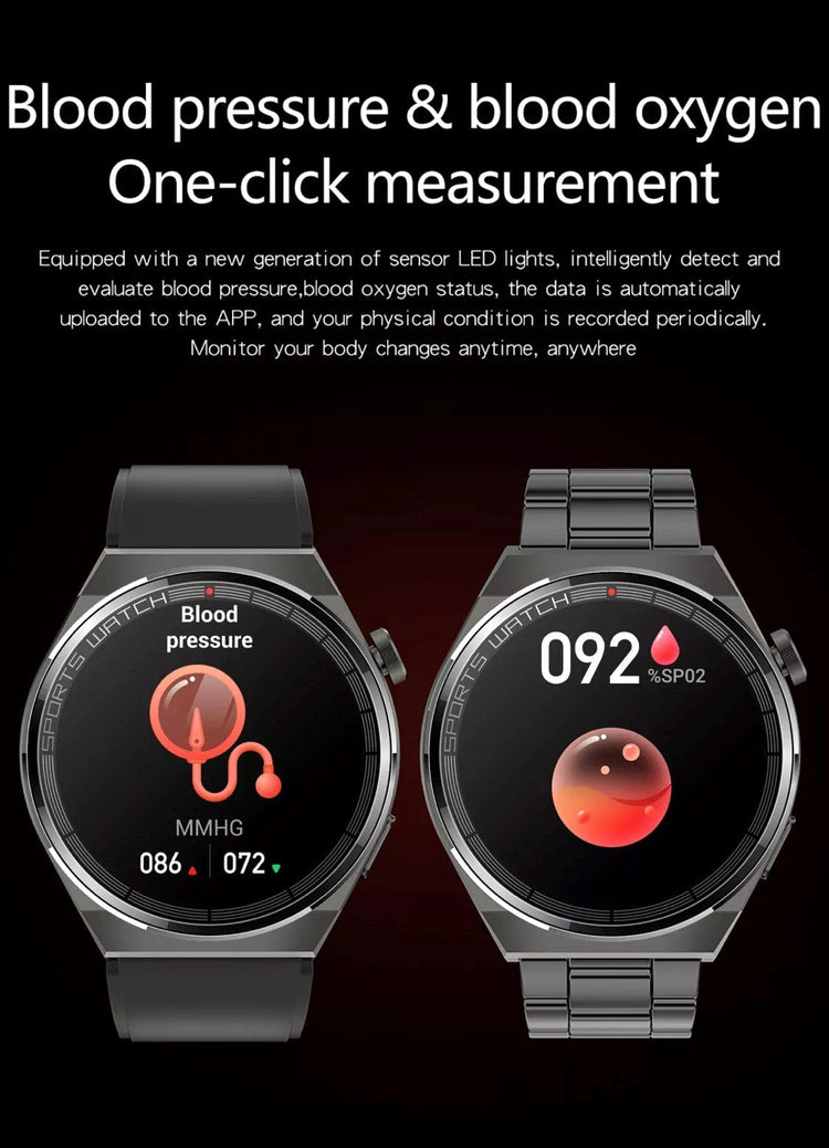 Smartoby Black Smart Watch with extra leather Straps - Smart Watch SA