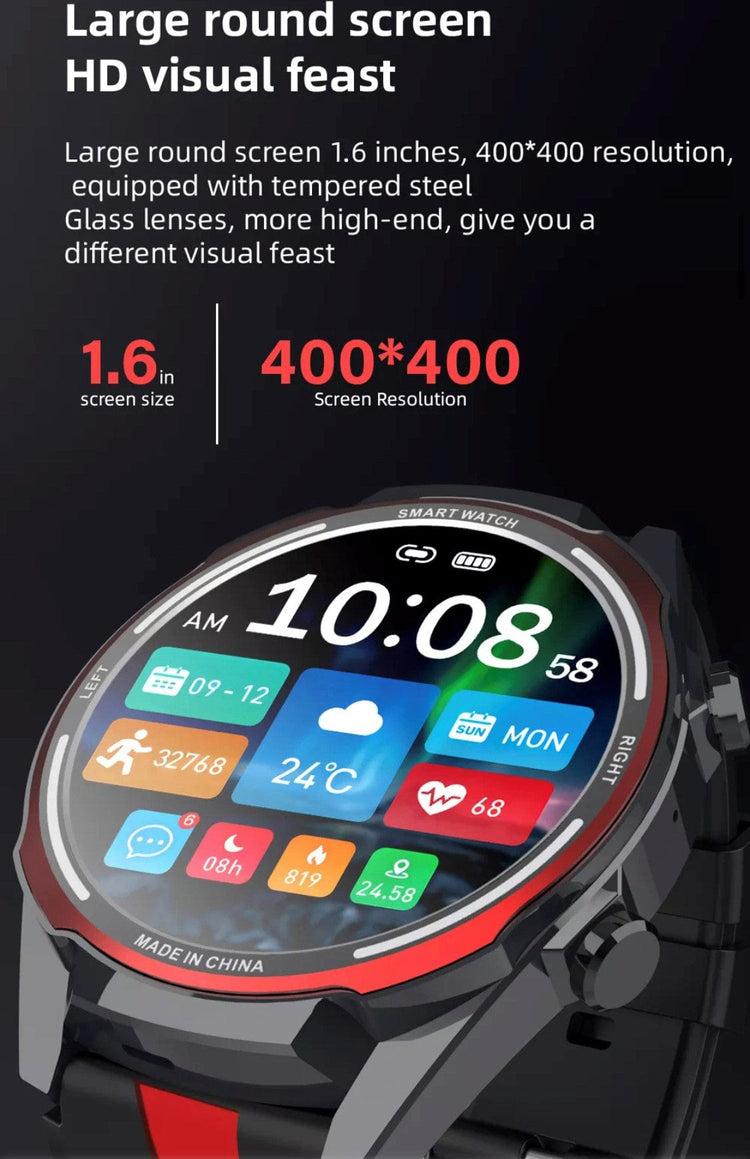 Smart Watch South Africa Watches Black SENBONO Max 16 Red