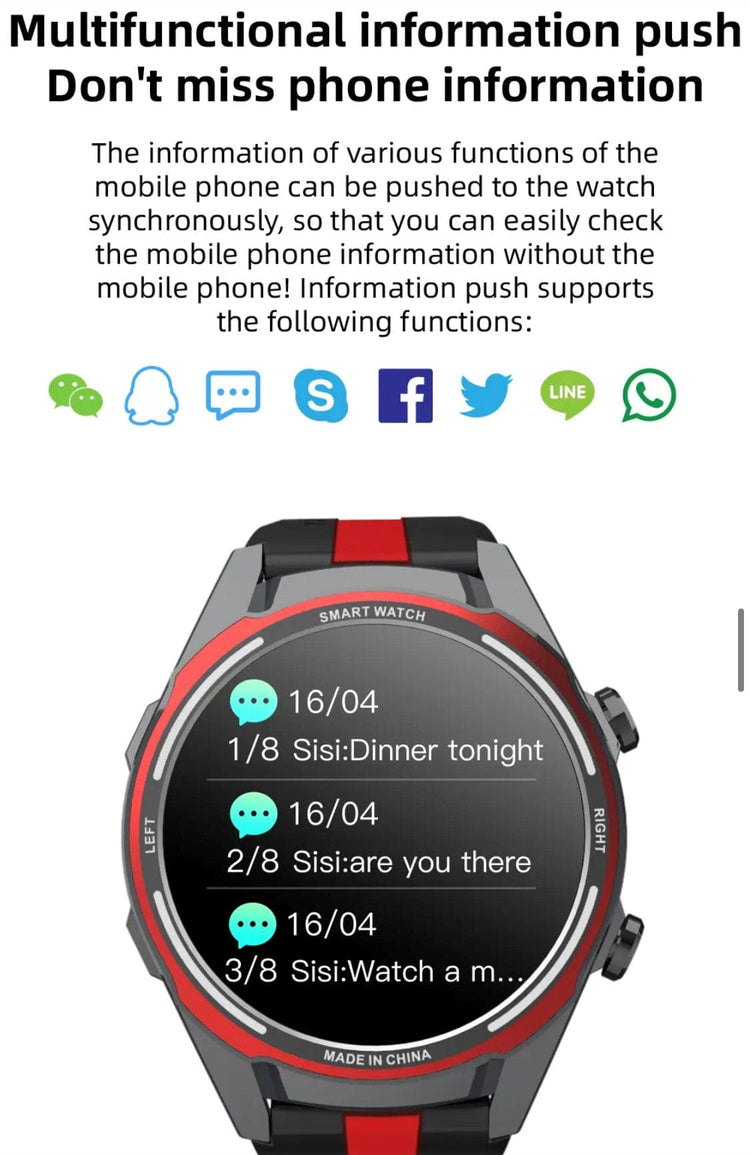 Smart Watch South Africa Watches Black SENBONO Max 16 Red