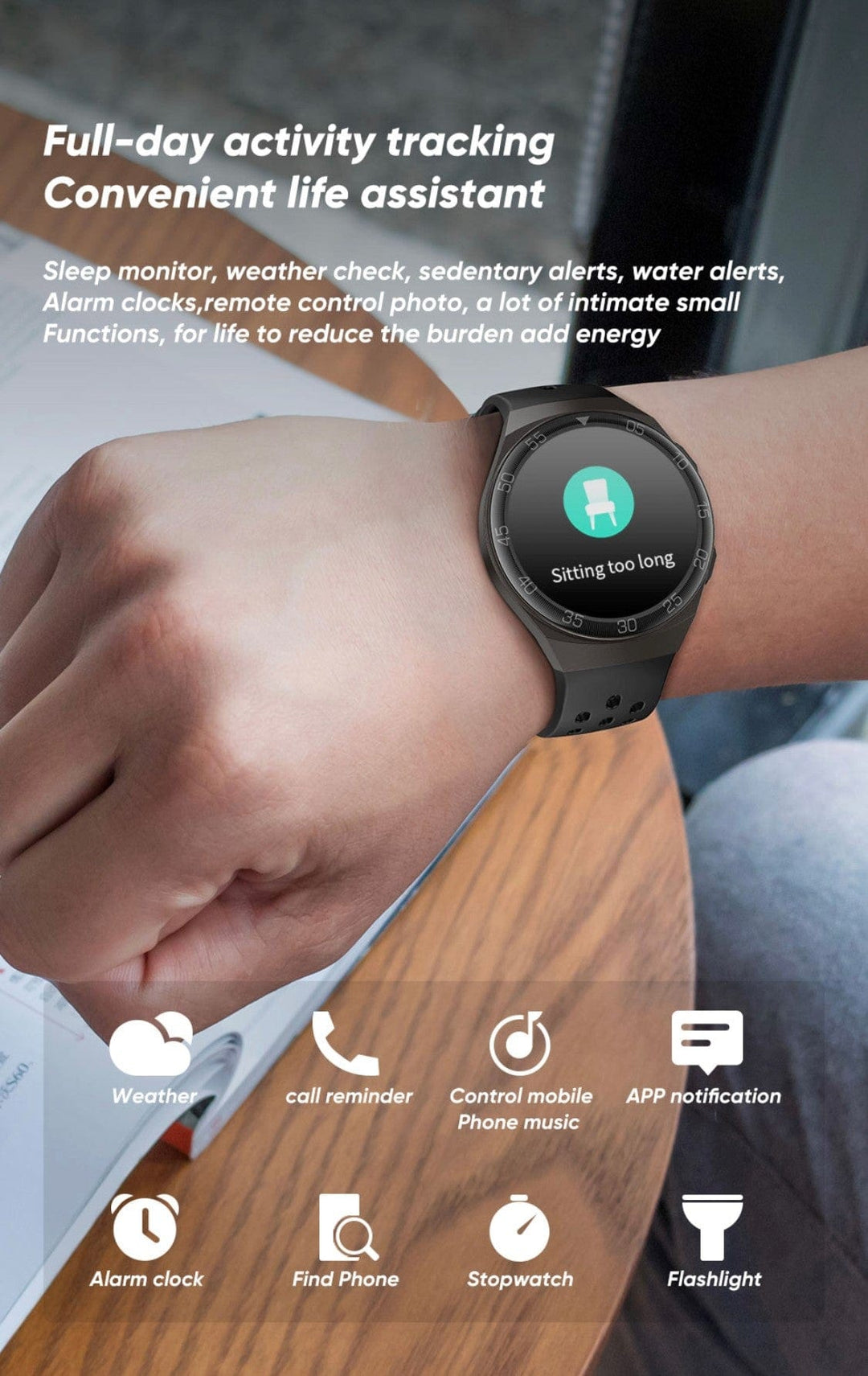 Smart Watch South Africa Watches Black SENBONO MAX1 Black
