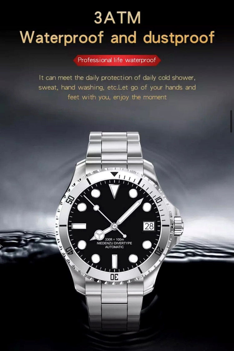 Smart Watch South Africa Watches Black SHOC II Business Smart Watch Black Extra Stainless steel silver straps availible.