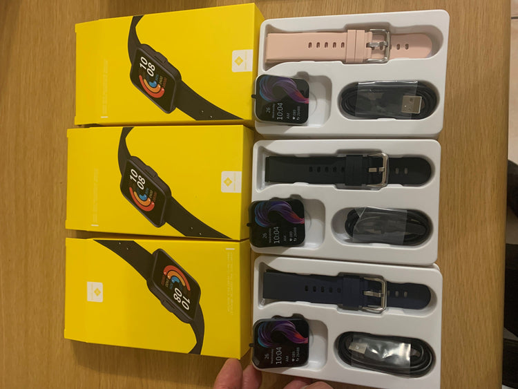 SMARTOBY 1.69 Inch HD Black Extra Straps