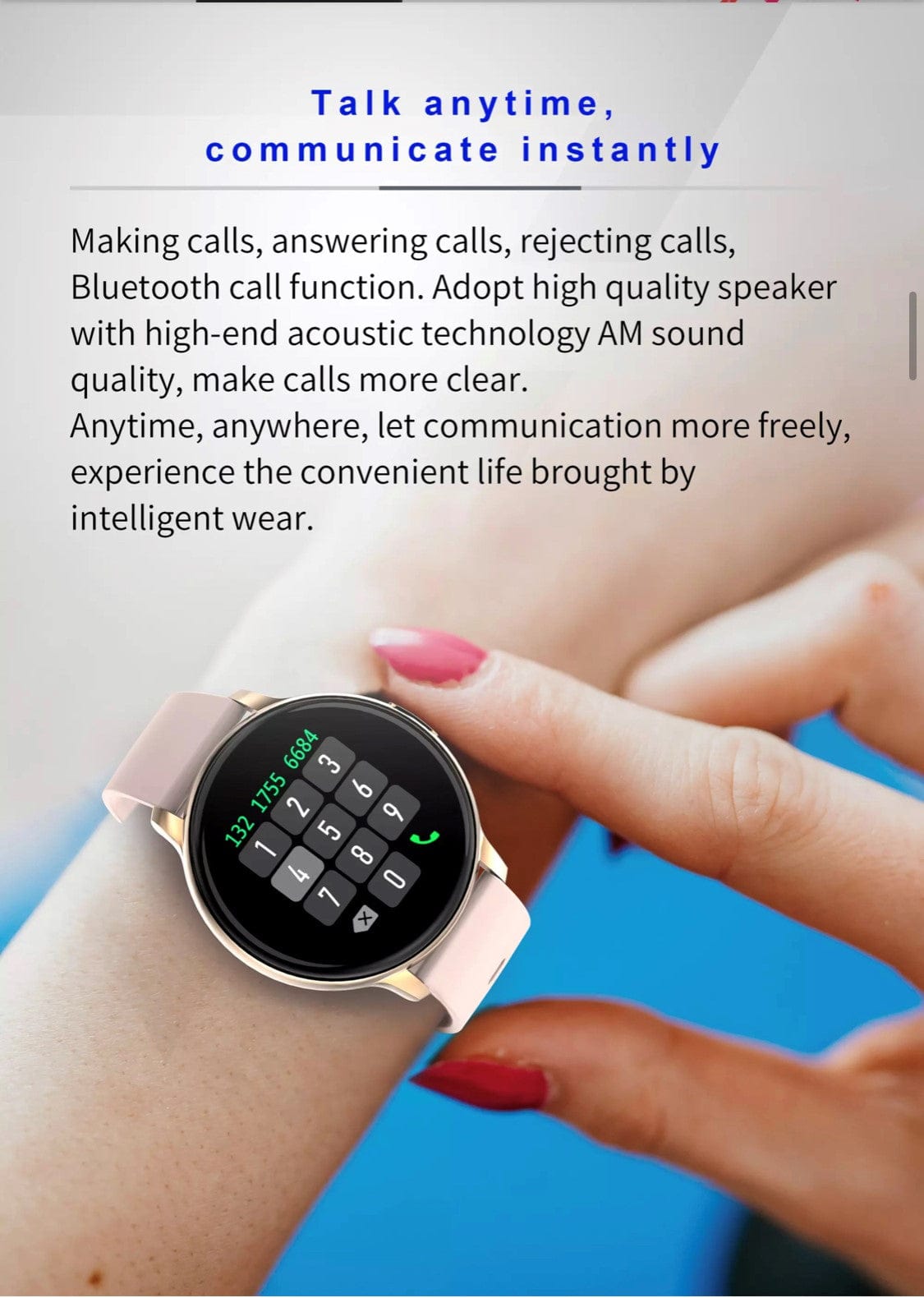 Smartoby Woman Black Smart Watch