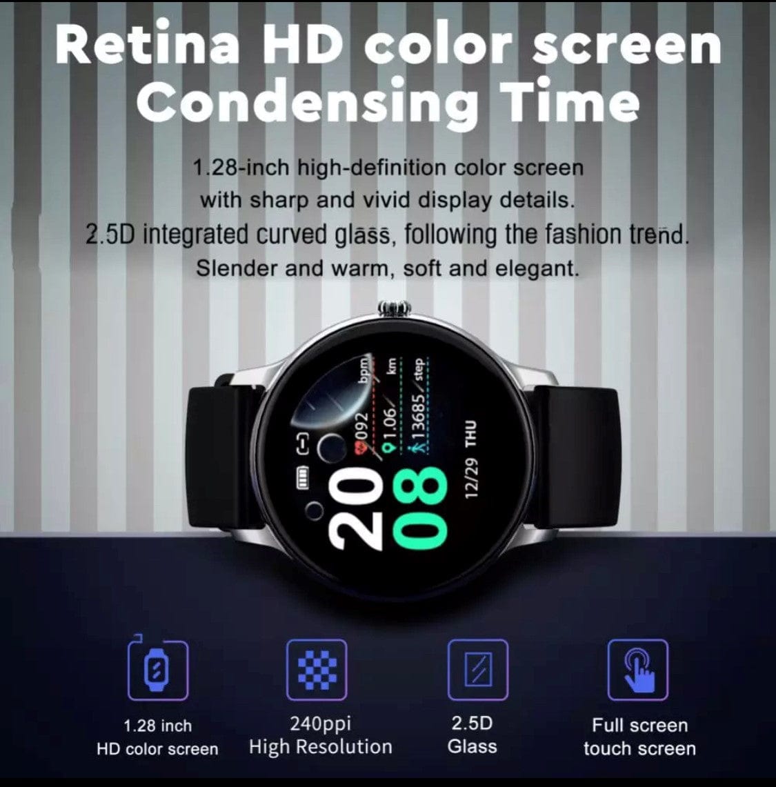 Black Smartoby Dafit i10 BT Call Smart Watch Black - Smart Watch South Africa