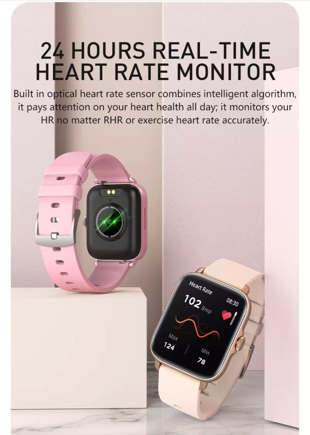 Smartoby P28 Plus Black with BT Calling - Smart Watch SA