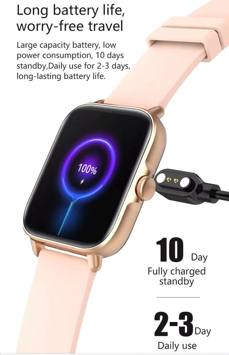 Smartoby P28 Plus Black with BT Calling - Smart Watch SA