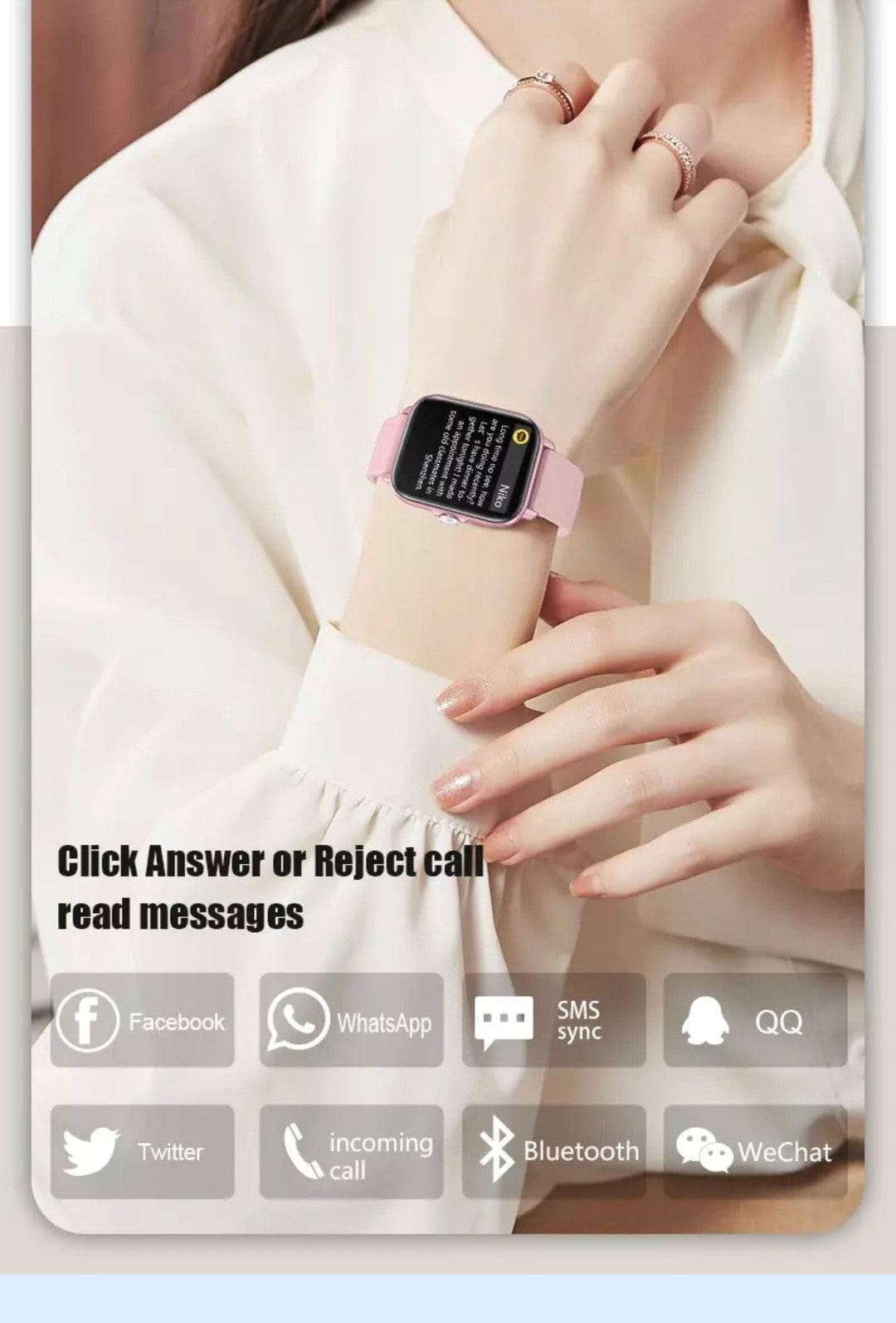 Smartoby P28 Plus Black with BT Calling - Smart Watch SA