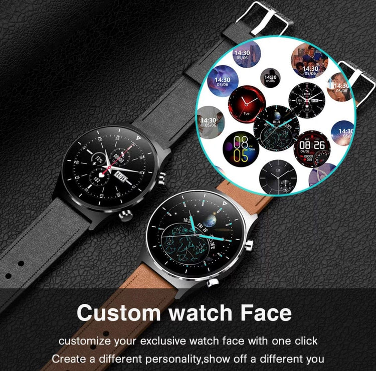 Smart Watch South Africa Watches Black Steel & Black Silicone Strap SMARTOBY Pro  Men Smartwatch Black Steel & Black  Silicon