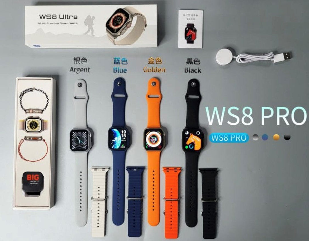 Smart Watch South Africa  Watches Black WS 8  Pro Ultra Black + free Bubble Strap