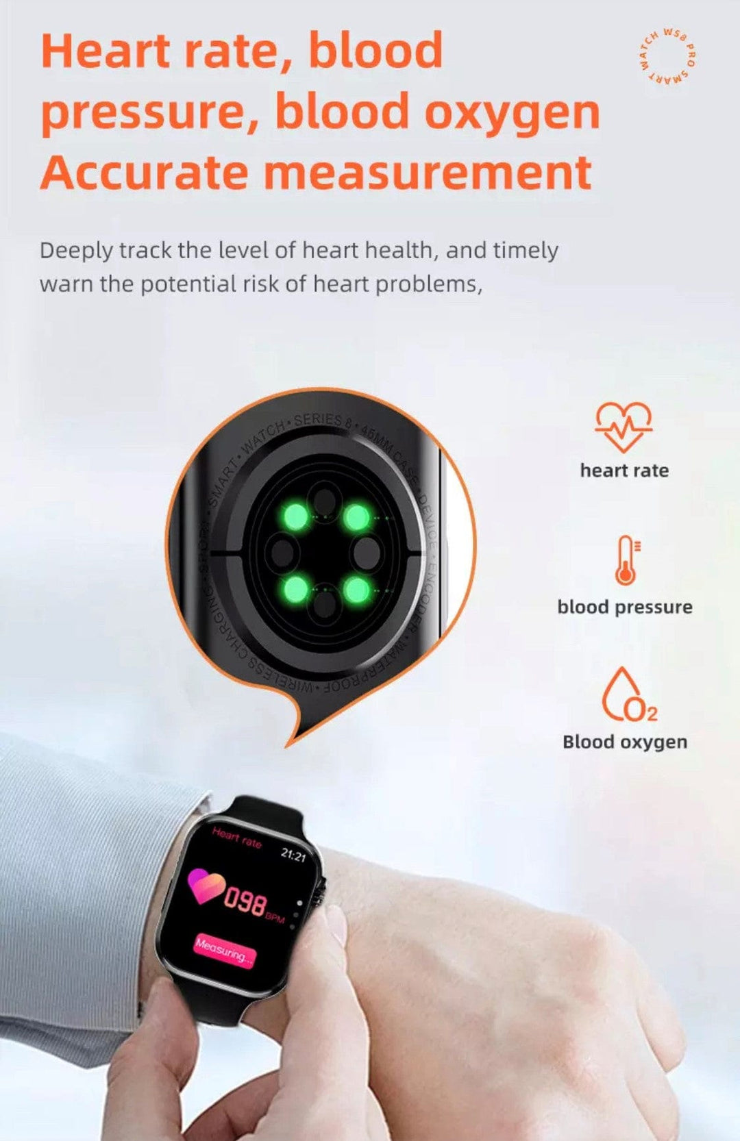 Smart Watch South Africa  Watches Black WS 8  Pro Ultra Black + free Bubble Strap