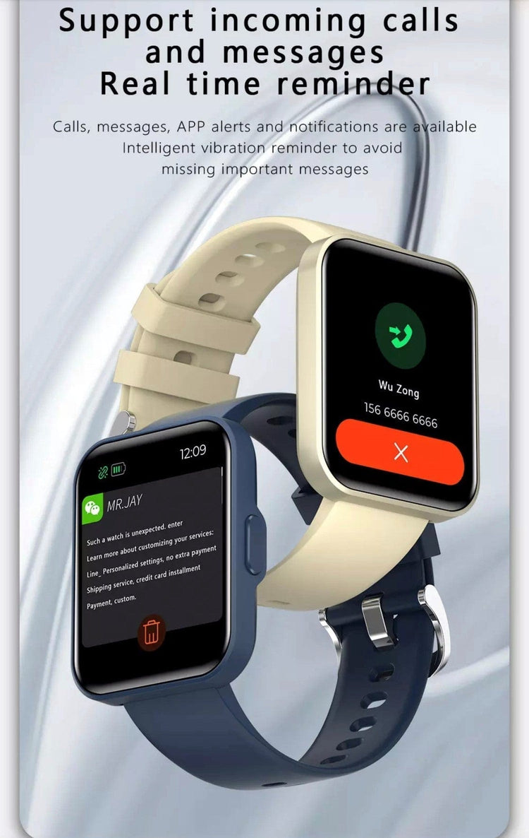 Smart Watch South Africa Watches Blue SMARTOBY 1,69 Inch HD Blue Exra Straps Availible