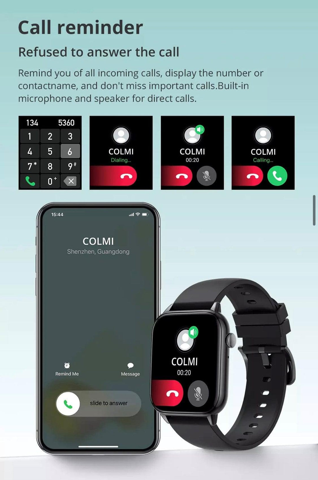 Colmi C60 Smart Batch Gold Smart Watch South Africa