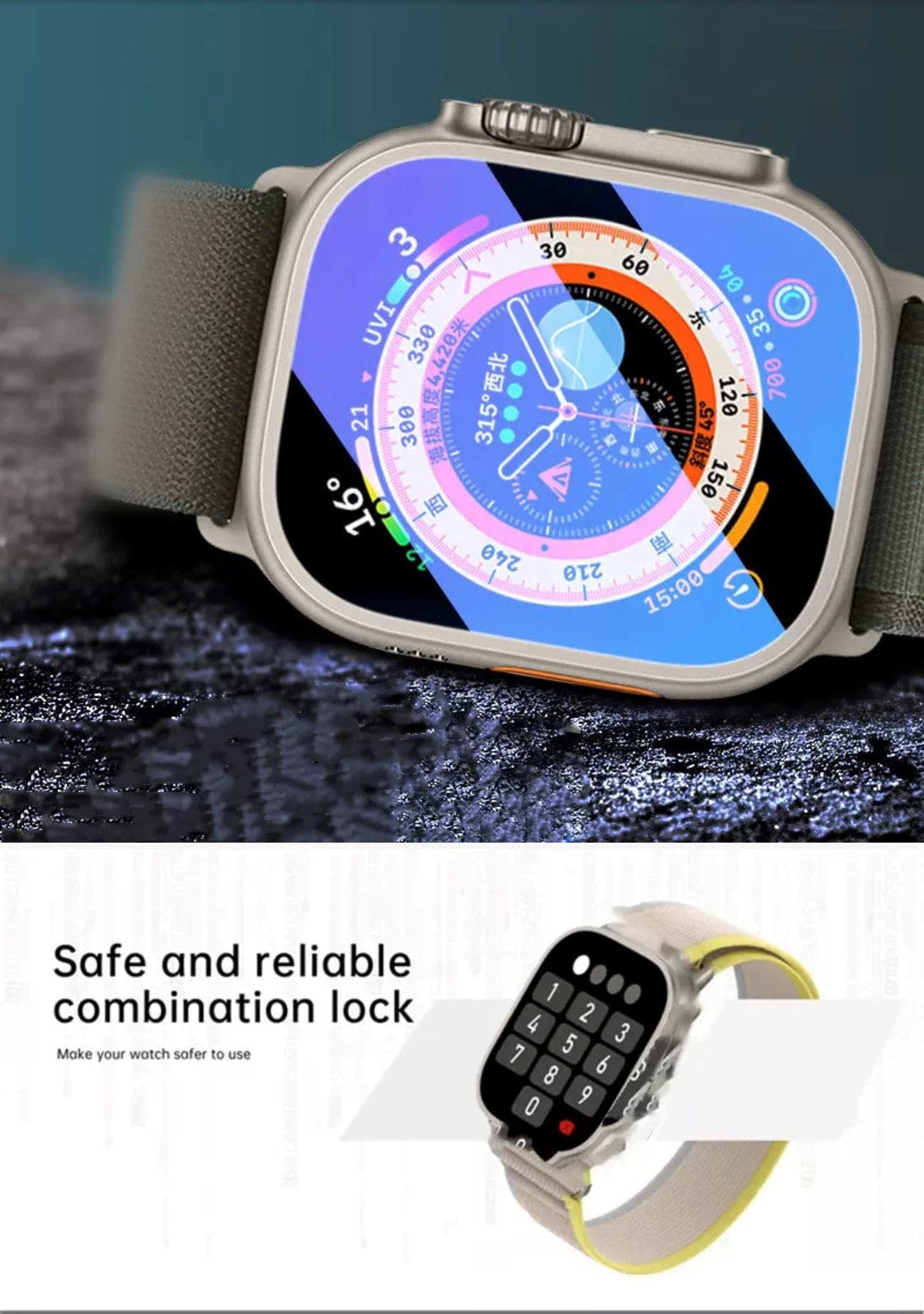Smart Watch South Africa Watches Gold N8 Ultra  Gold