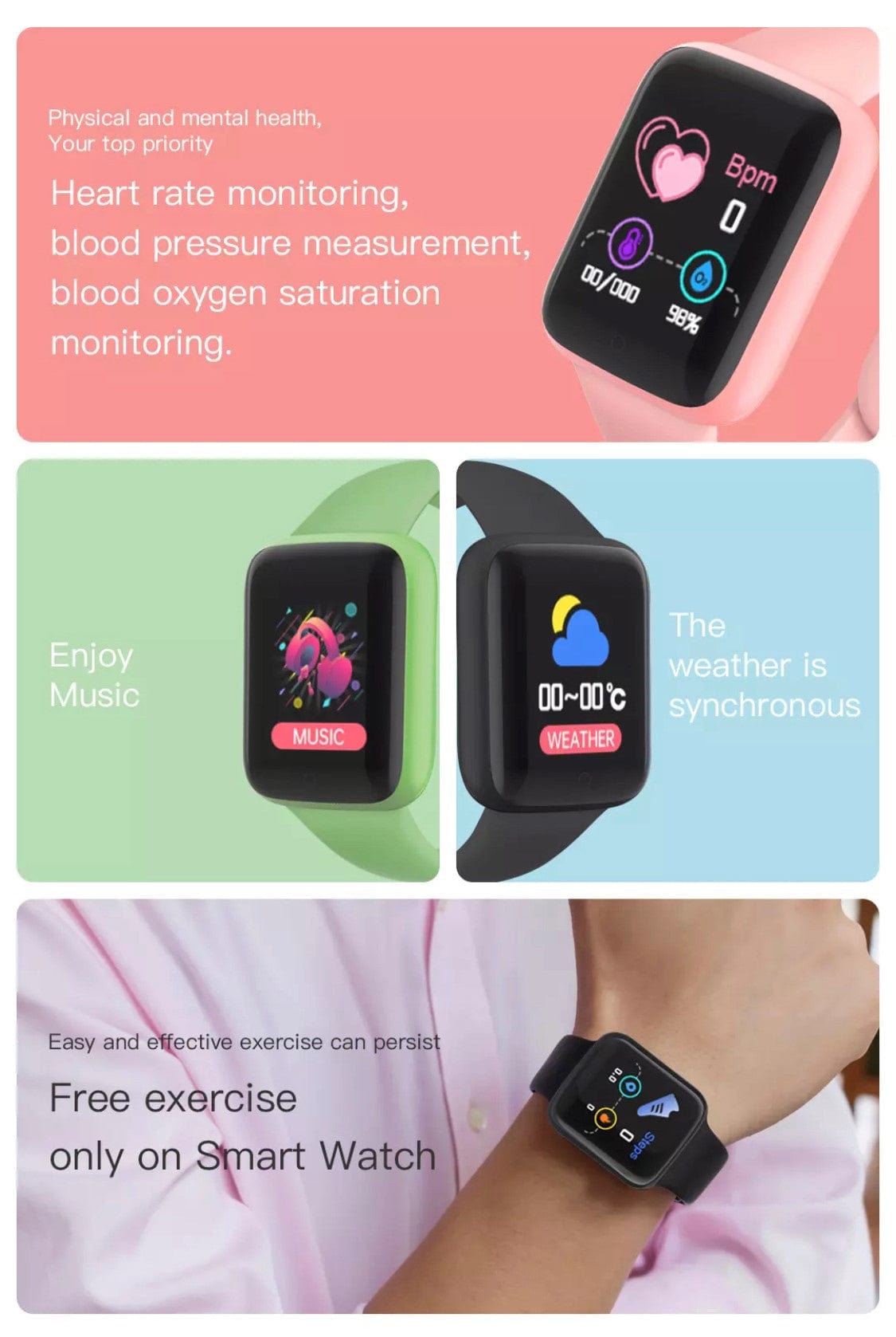 Smart Watch South Africa Watches Green Y68  Smart Watch Green