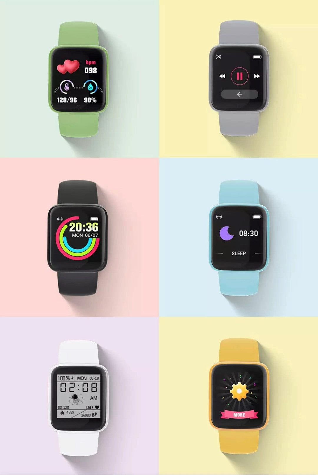 Smart Watch South Africa Watches Light Blue Y68  Smart Watch Light Blue