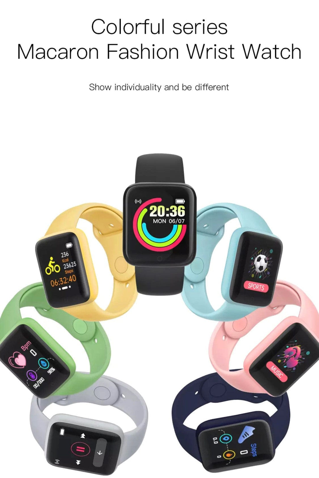 Smart Watch South Africa Watches Light Blue Y68  Smart Watch Light Blue