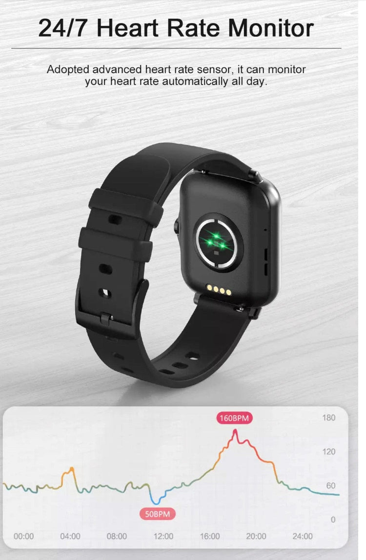 Smartoby P8 MAX Light Gray With BT Call - Smart Watch SA