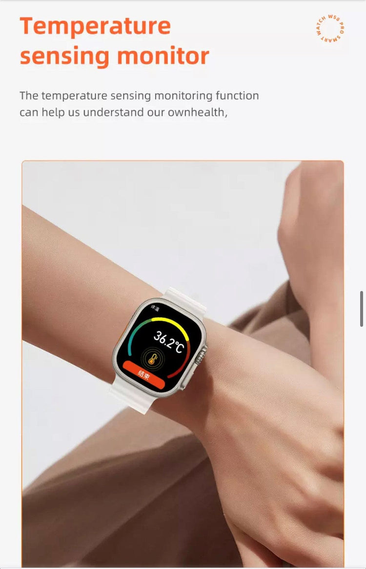 Smart Watch South Africa Watches Orange WS 8  Pro Ultra Orange + free Bubble Strap