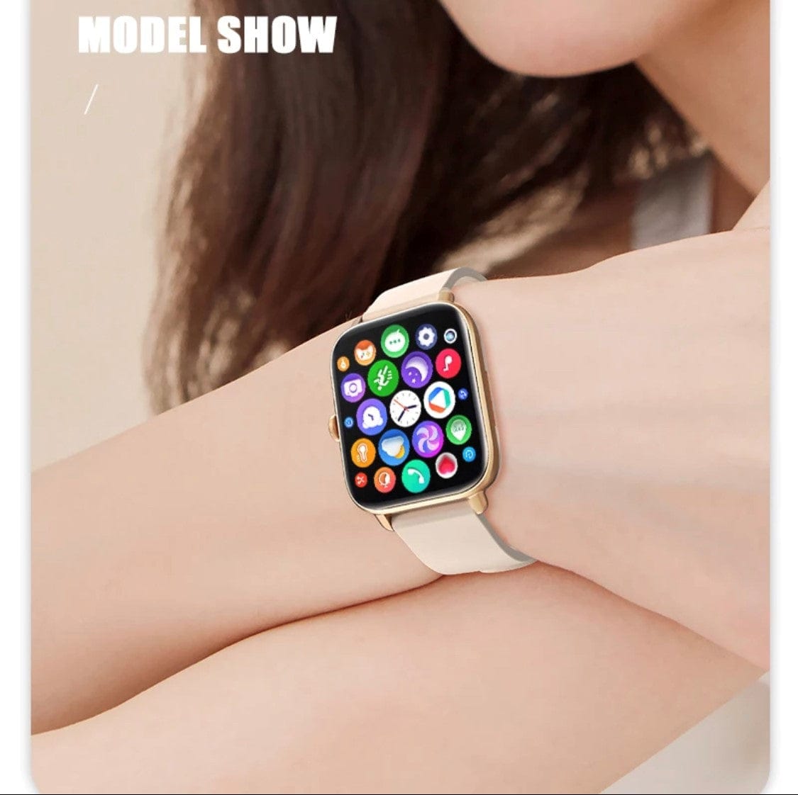 Pink Plus Smart Watch with BT caliing - Smart Watch SA