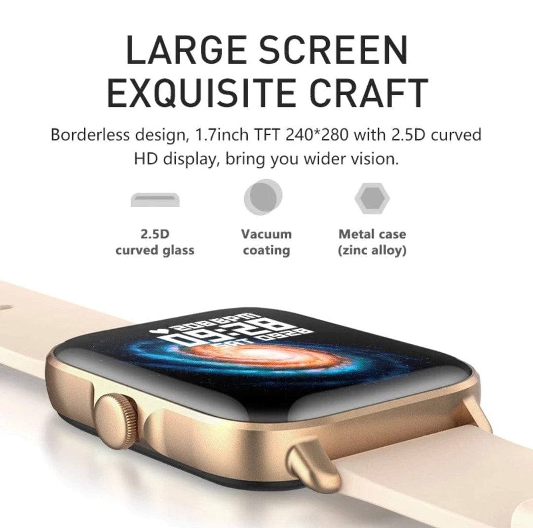 Pink Plus Smart Watch with BT caliing - Smart Watch SA
