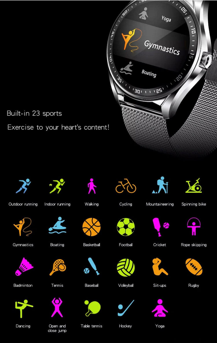 Smart Watch South Africa Watches Silver & Black Silicone SMARTOBY High End Business Silver And Black Silicone