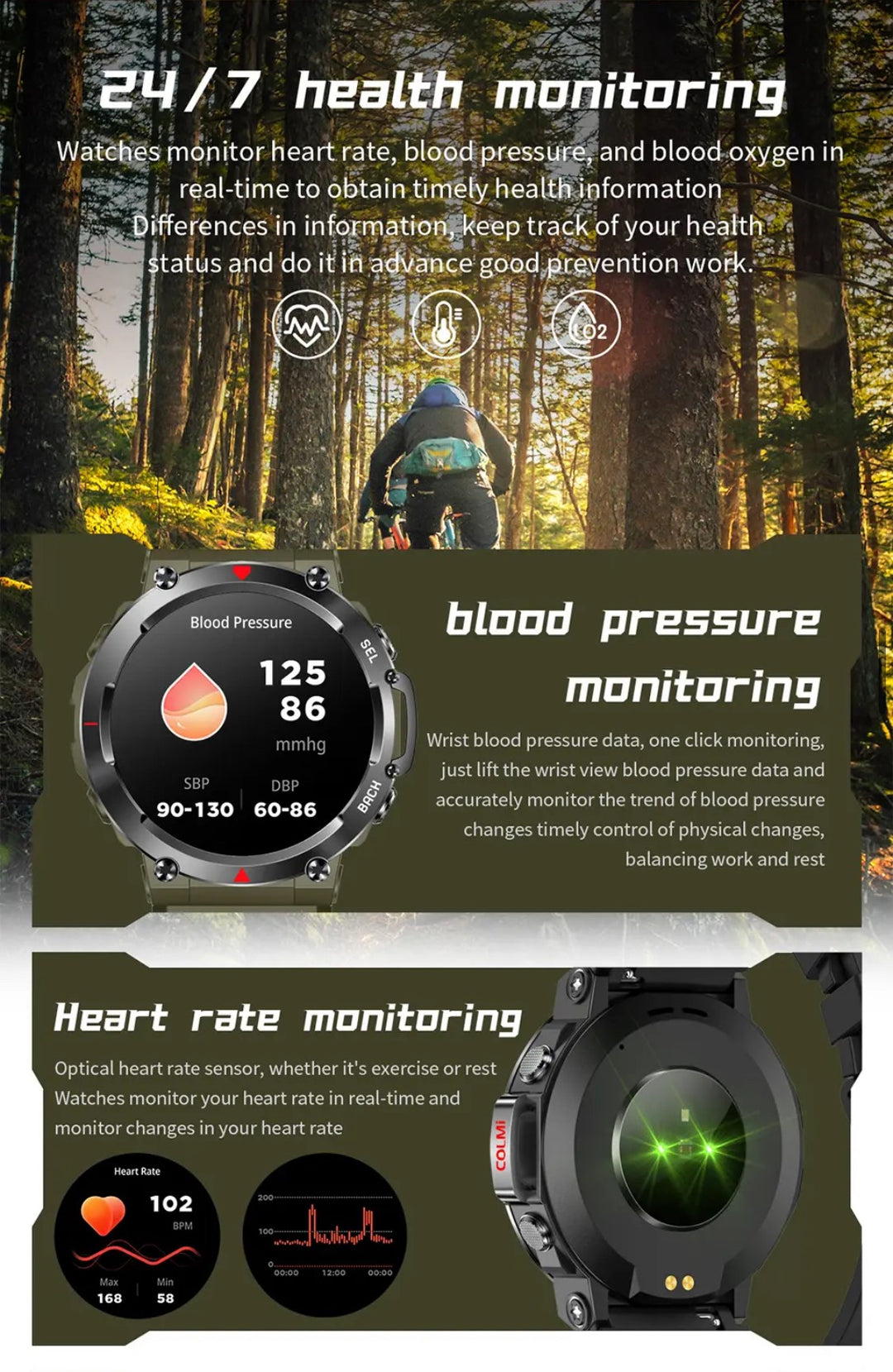 Colmi V70 Black Smart Watch- Smart Watch South Africa