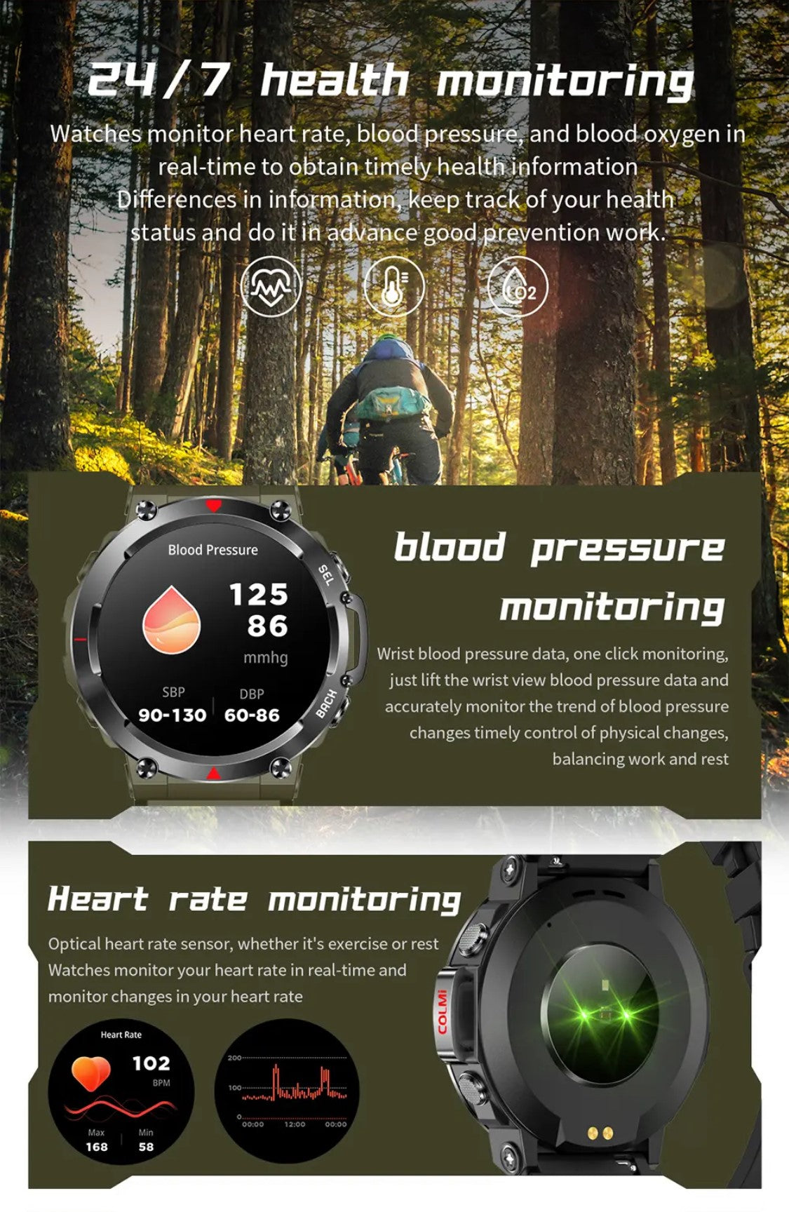 Colmi V70 Black Smart Watch- Smart Watch South Africa