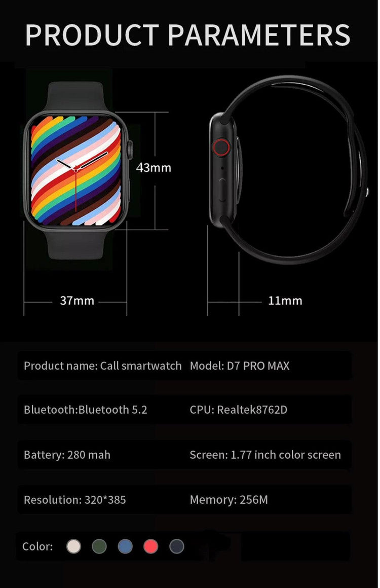 D7 Pro Max Red Smart Watch South Africa