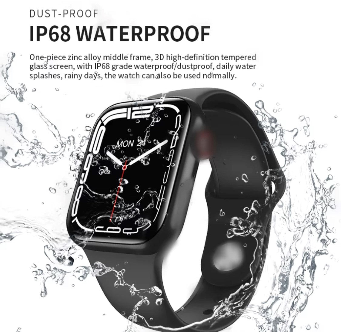 HW 57 Pro Black-- Verious Colours Straps Availible R68 Each. Smart Watch South Africa