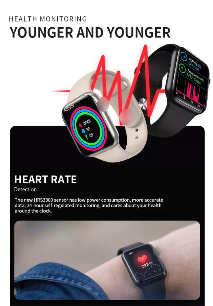 HW 57 Pro Blue -- Verious Strap Colours Availible at R68 Each Smart Watch South Africa