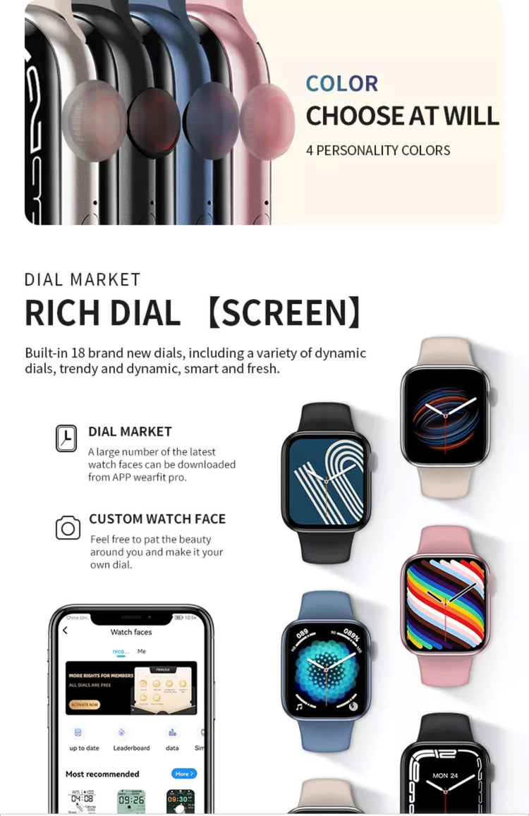 HW 57 Pro Black-- Verious Colours Straps Availible R68 Each. Smart Watch South Africa