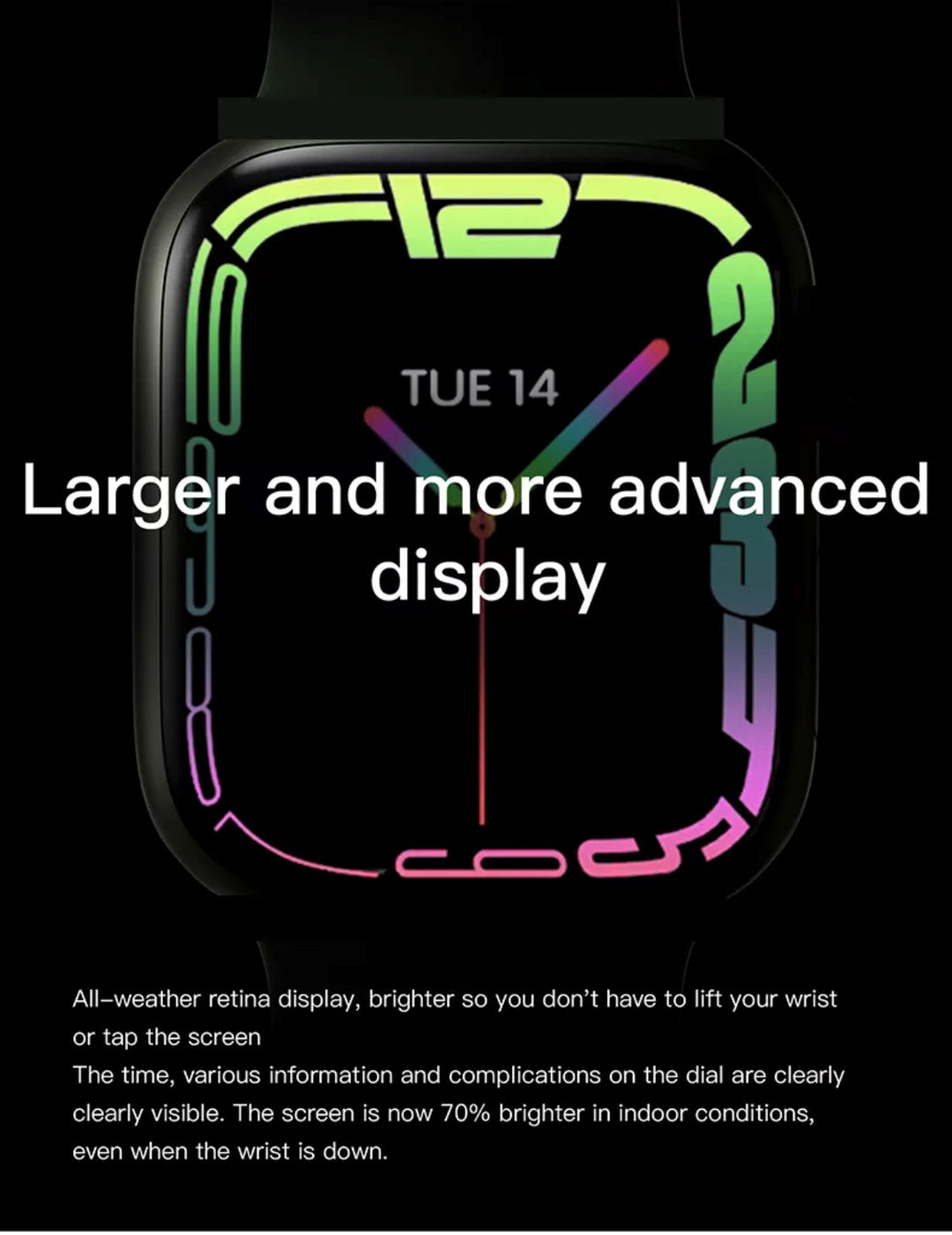 IWO7 Pro Black Smart Watch South Africa 